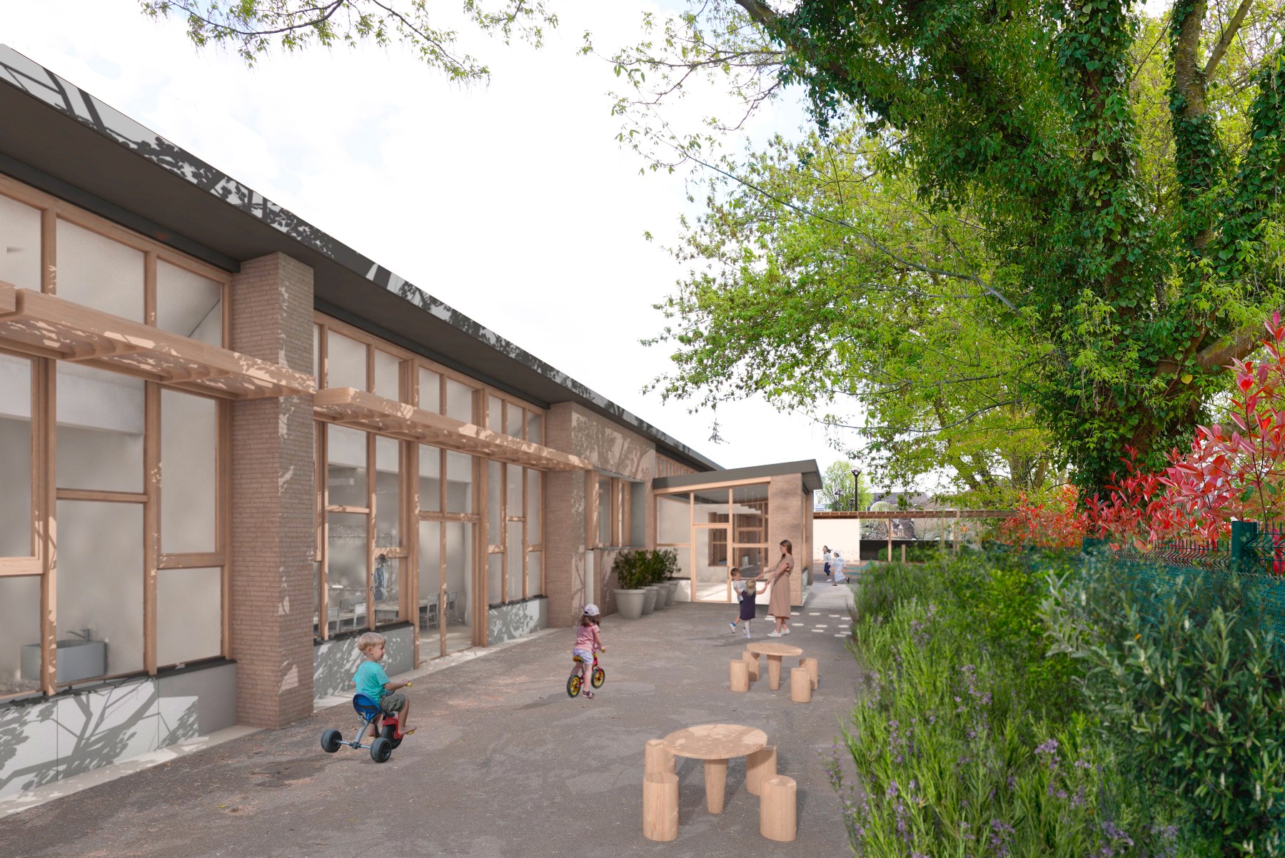 Cour Oasis de l'école maternelle Charles Perrault - Viry-Chatillon – photo 3