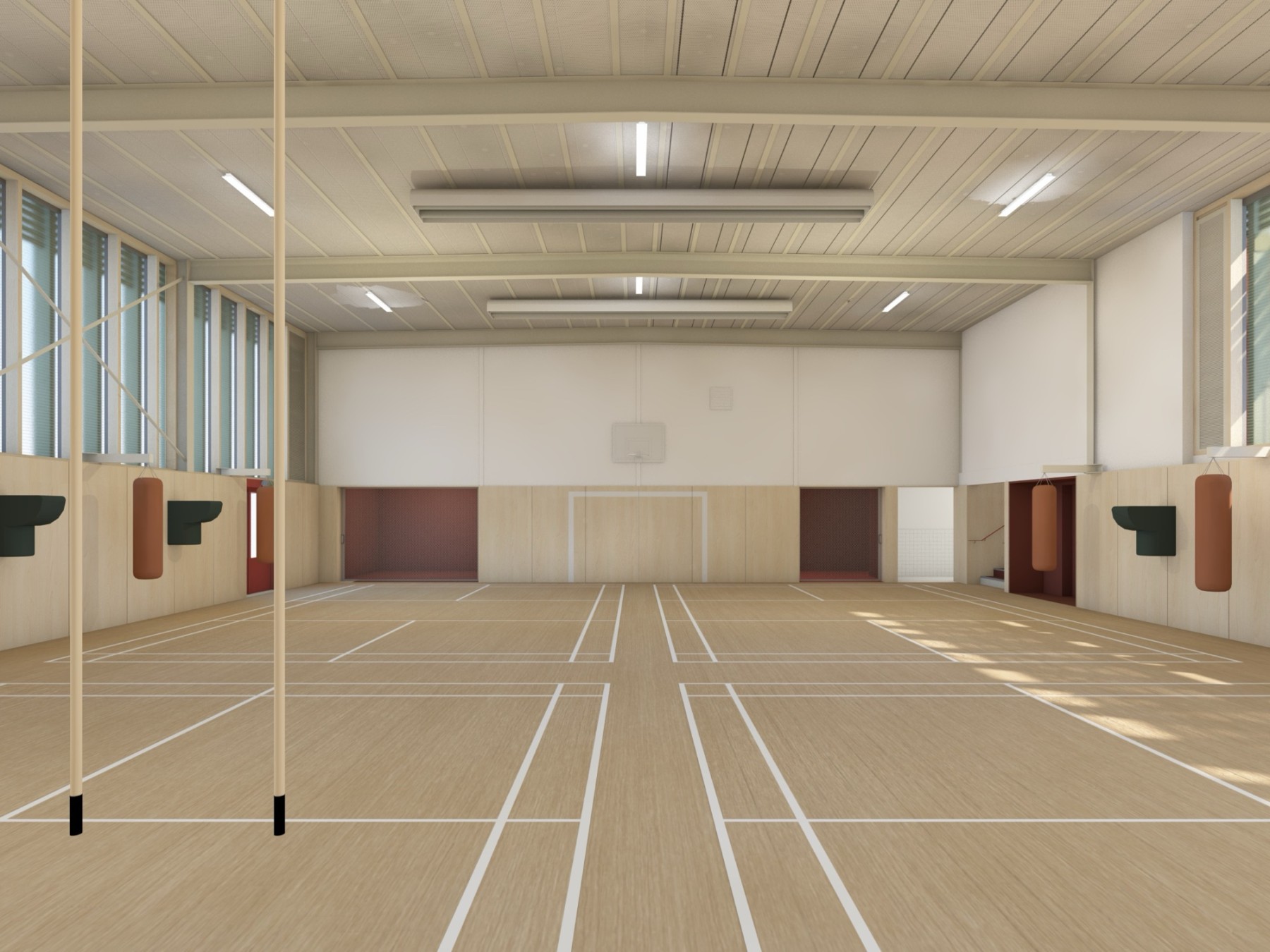 Grande salle multisports rénovée