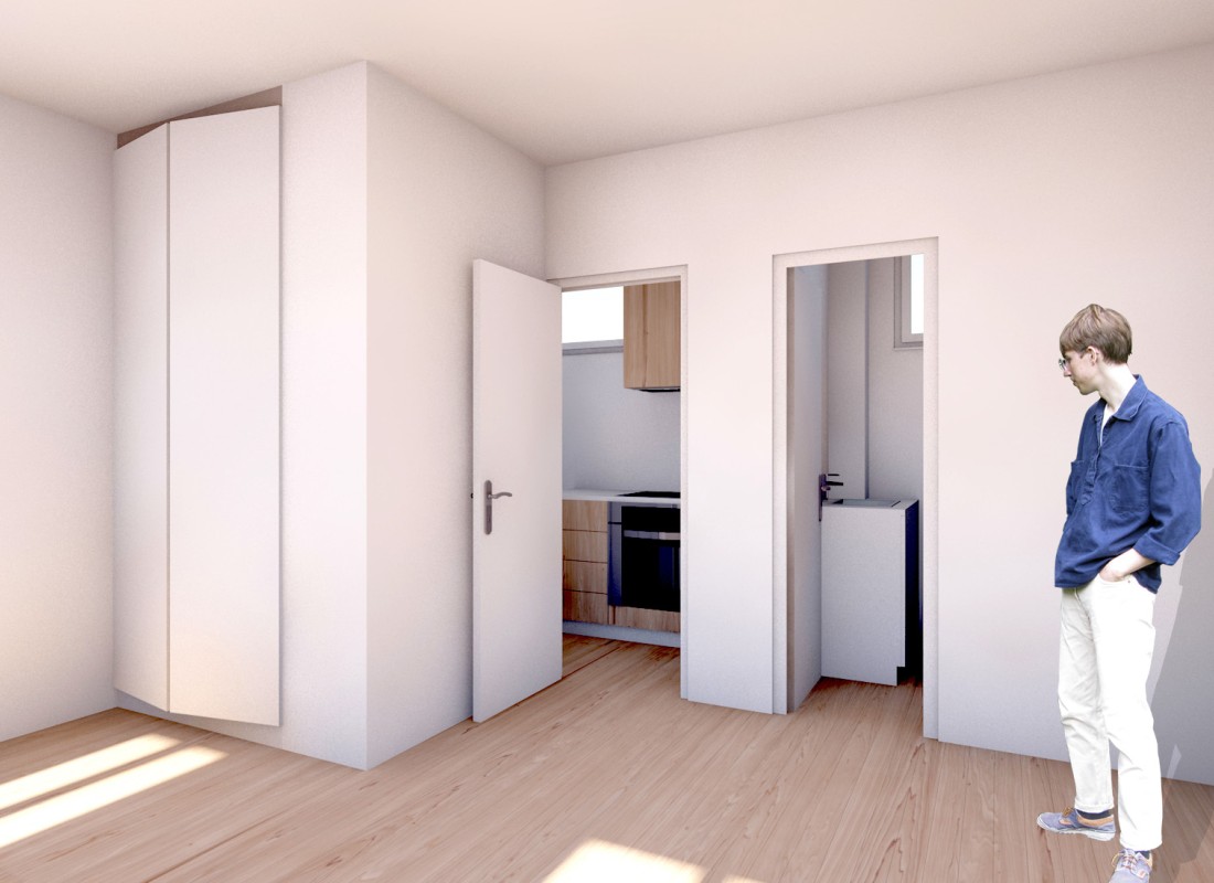 Studio &agrave; Paris 15e