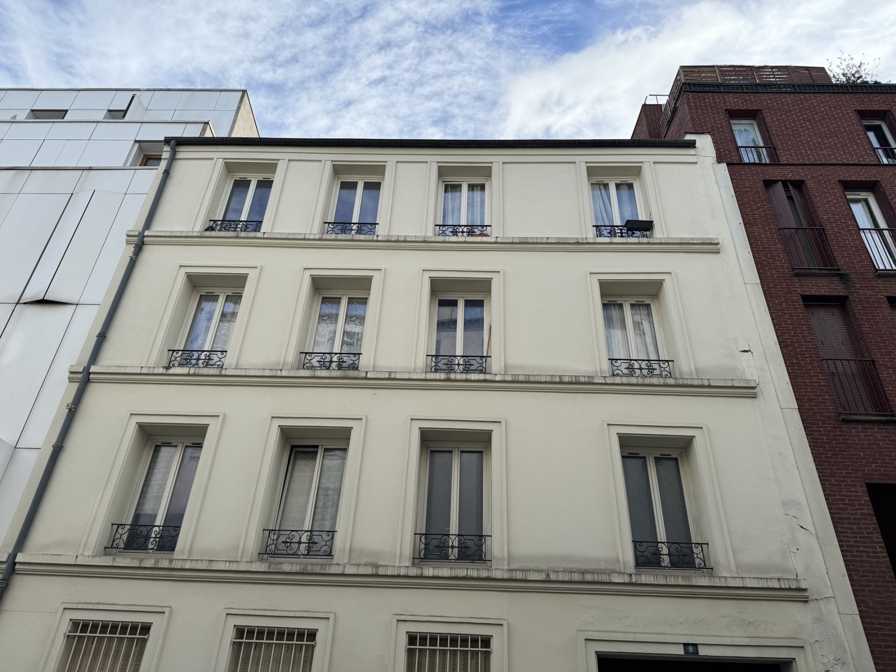 La façade sur rue avant travaux