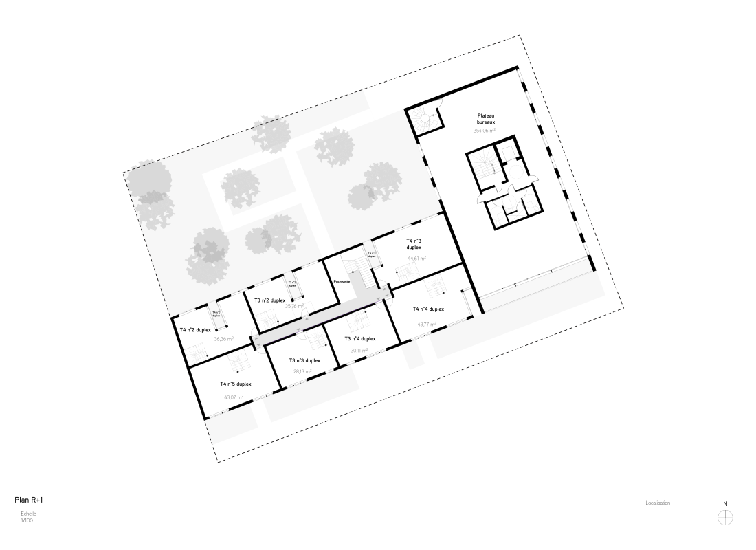 10 logements et bureaux &agrave; Montevrain