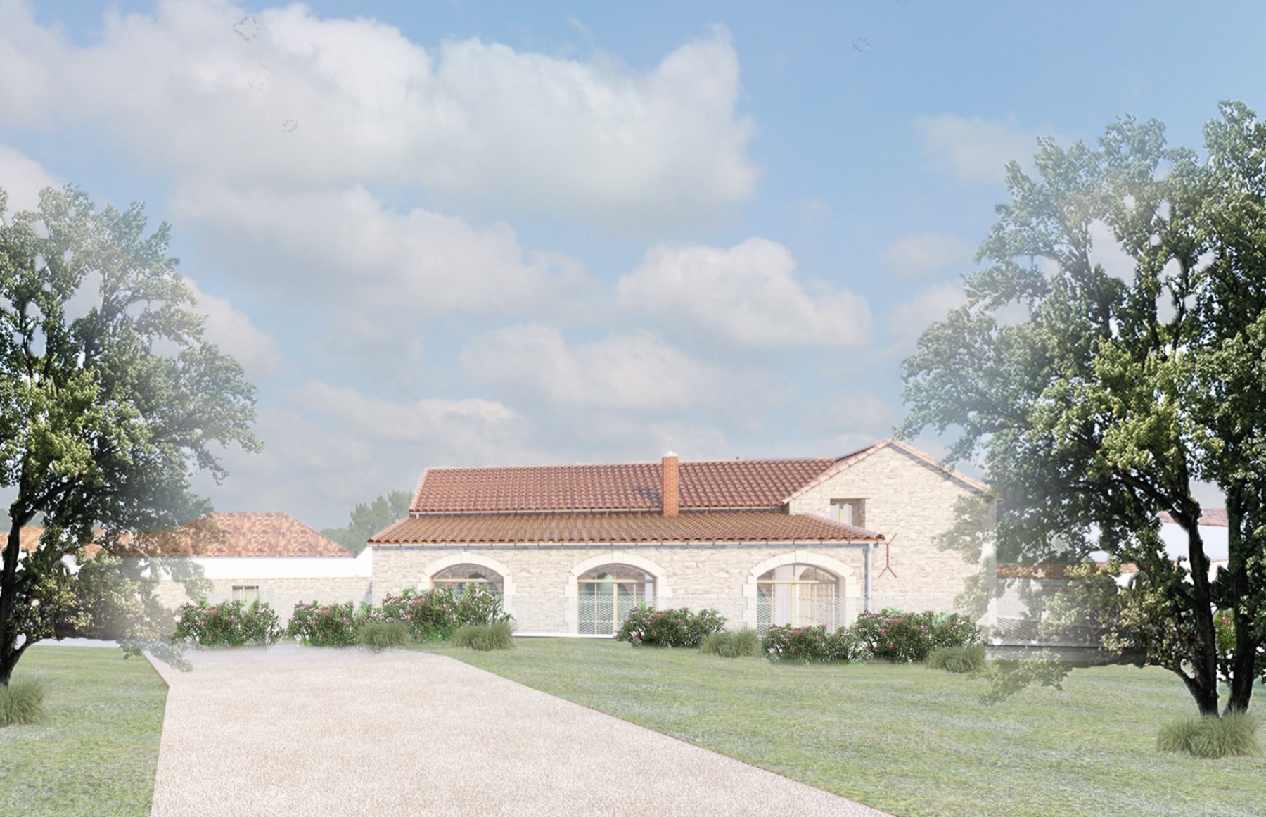 Vue d'ensemble depuis le jardin
