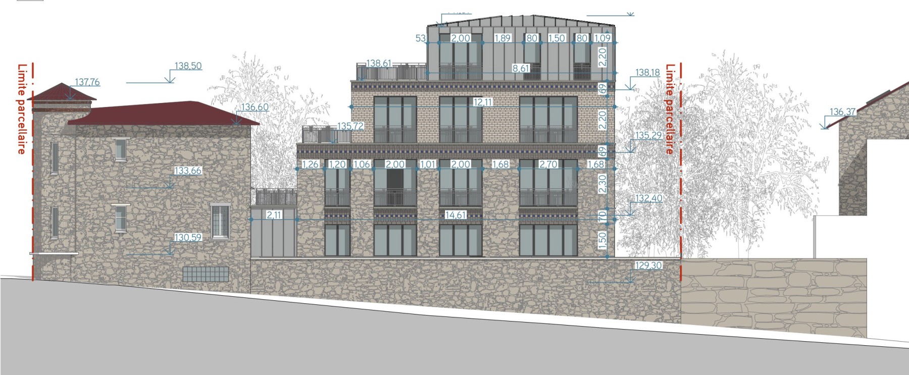 3 logements à Fontenay-aux-Roses – dessin 1