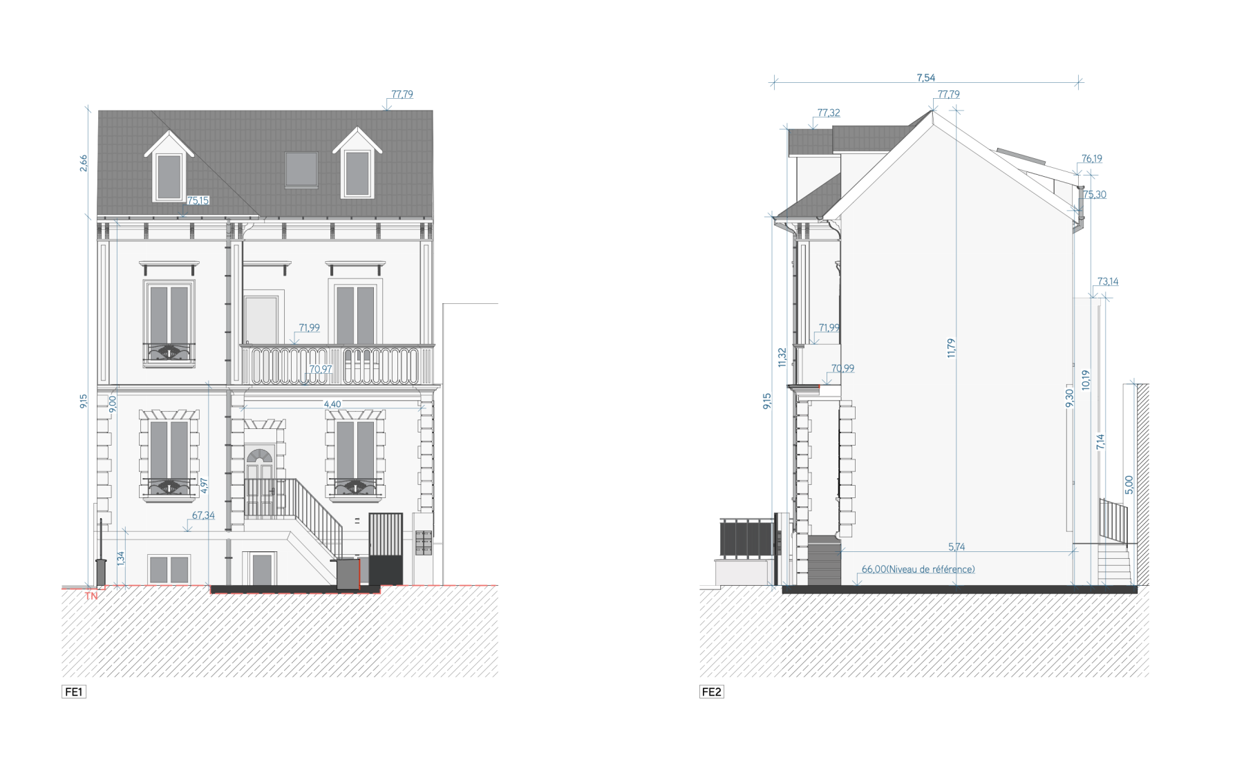 Immeuble de logement collectif à Nanterre – dessin 1