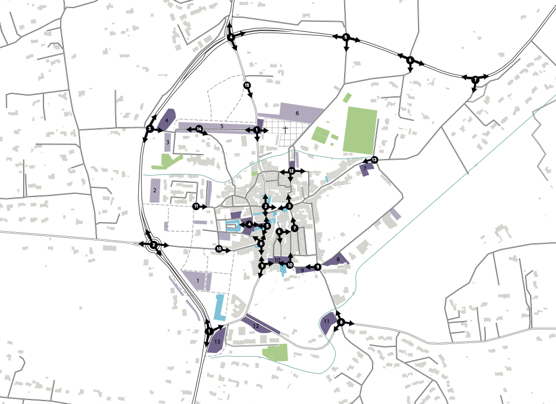 Sch&eacute;ma de signalisation et de signal&eacute;tique &agrave; Le Val
