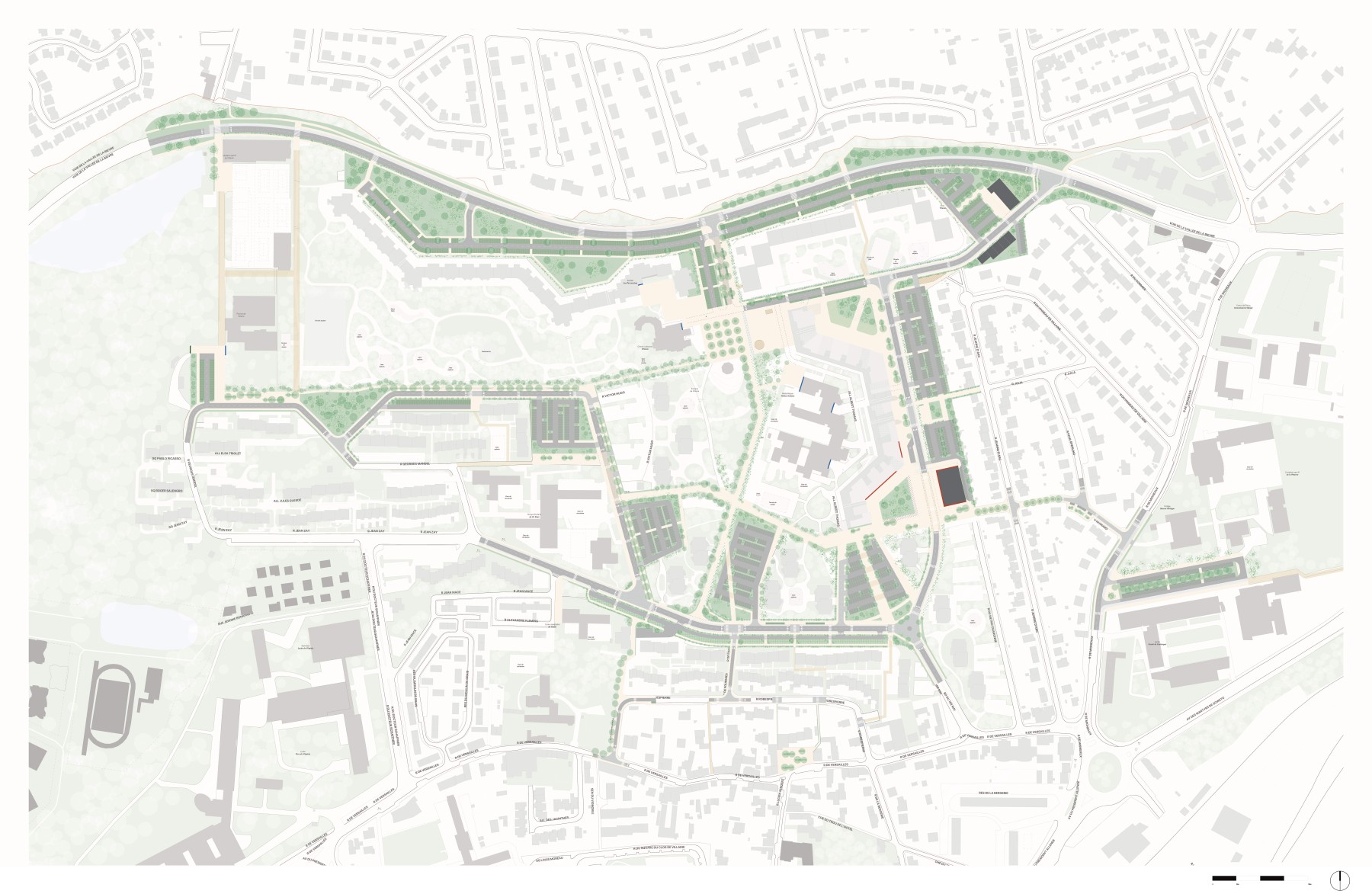Étude de renouveau du quartier Villaine à Massy